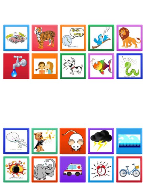 Image result for Object with Sounds Examples