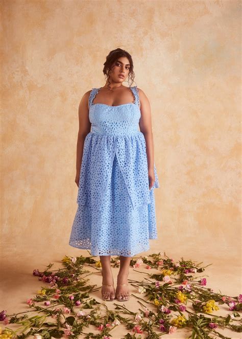 Patricia Blue Schifili Midi Dress CL