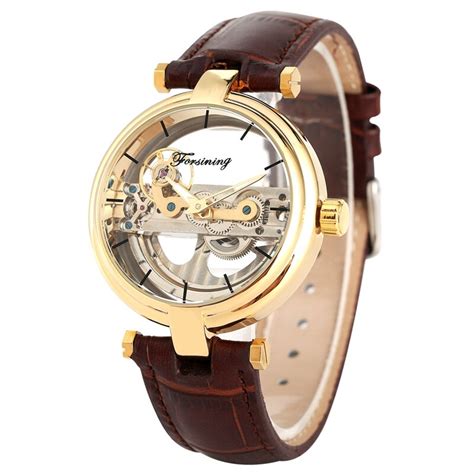 Buy FORSINING Men's Transparent Single Bridge Watches Tourbillon ...