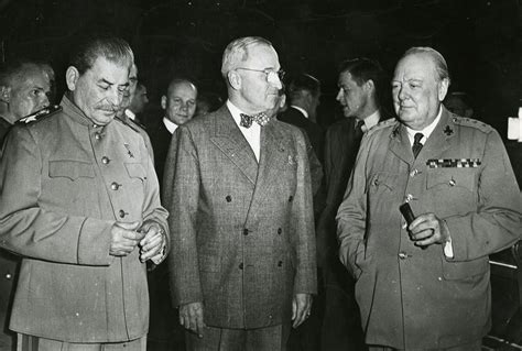 Allied leaders Stalin, Truman, and Churchill, 1945 | The Digital ...