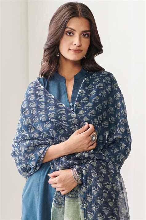 Nasrine Faiza Sanganeri Kota Dupatta – Farida Gupta India