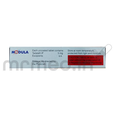 Buy Modula 5mg Tablet Online: Uses, Price, Dosage, Instructions, Side ...