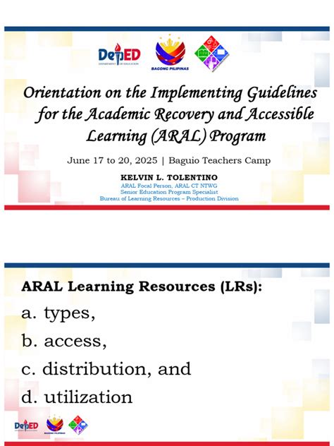Image result for Aral Program Resources