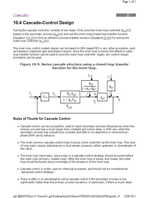 Image result for Cascading Level Control Loop Tune
