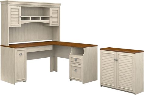 Bush Furniture Fairview 60W L Shaped Desk with Hutch India | Ubuy