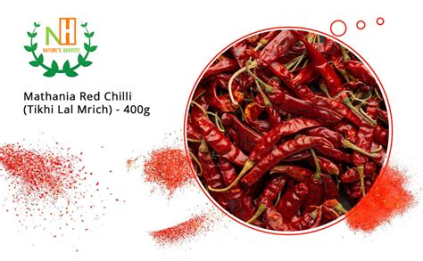 Nature's Harvest Mathania Red Chilli (Tikhi Lal Mrich) - 400g : Amazon.in: Grocery & Gourmet Foods