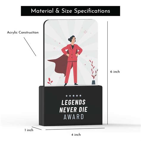 Legends Never Die Award – Engrave - Awards and More