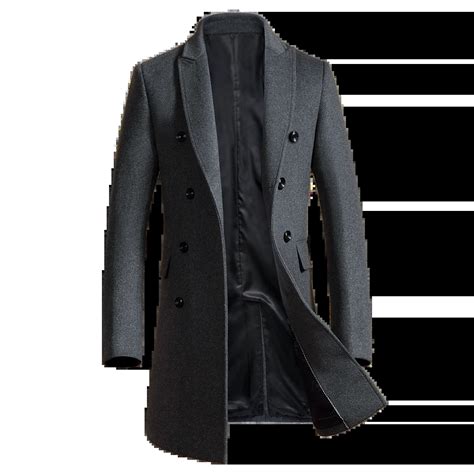 Mens Black Trench Coat