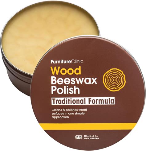 Furniture Clinic Beeswax Polish for Wood & Furniture - 200ml - Natural ...