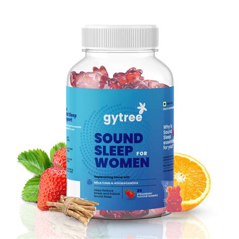 Gytree Sound Sleep Gummies for Women with Melatonin & Ashwagandha | Non ...