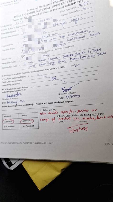 Image result for Appendix 1 IGNOU Project