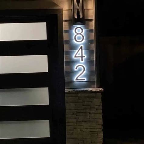 Image result for Backlit House Numbers LED