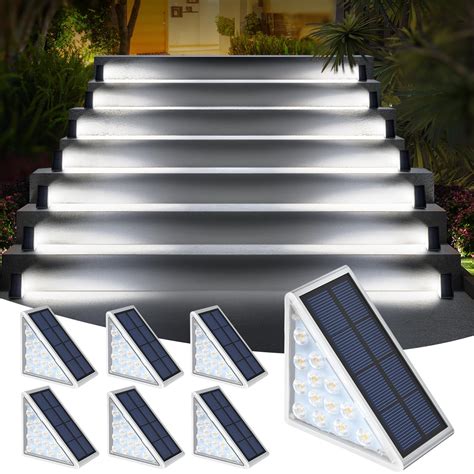 Snapklik.com : AUDLES LED Solar Step Lights Stair Light Solar Deck ...