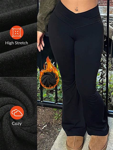 Slaydiva Plus Size Women High Waist Crossover Design Flare Lined ...
