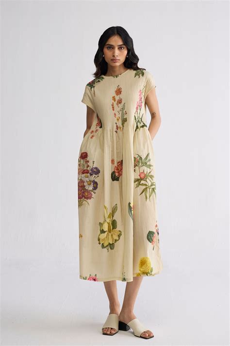 Yam India - Primavera Pintucks Dress - Elahe