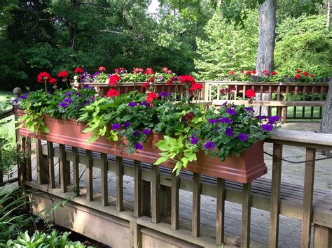Top Notch Window Boxes For Deck Railing Hanger Flower Pot