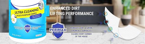 PERISAFE Ultra Cleaning Multipurpose Wipes- Pack of 80 Wipes | Enhanced ...