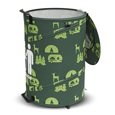 Leisure 30 Gallon Outdoor Camping Garbage Can, Green - Walmart.com