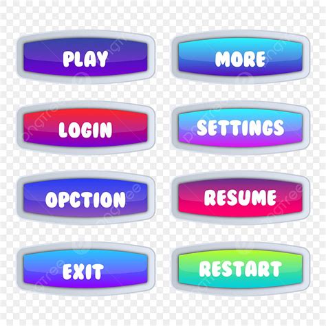 Game Ui Button Vector Art PNG, Pause Menu Scene Pop Up With Sound Music And Buttons Game Ui ...