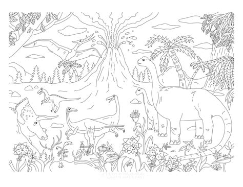 Dinosaur Coloring Pages Free Printable - prntbl.concejomunicipaldechinu ...