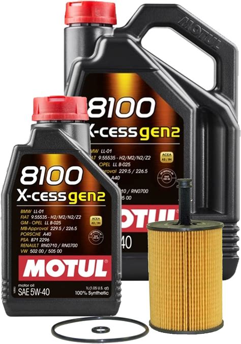 Buy 6L Newparts 8100 X-CESS GEN2 5W-40 Wix Filter Motor Oil Change Kit ...