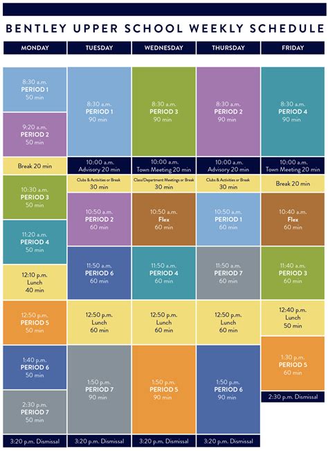 The Bentley School Academics Student Schedule