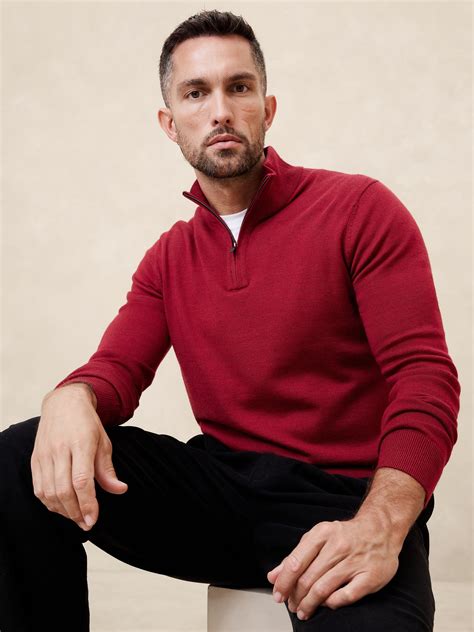 Mens Quarter Zip Jumper