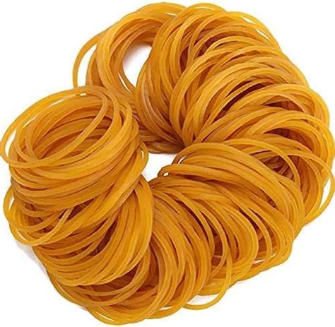Darahs® Elastic Golden Rubber Bands | 1" inches All-Purpose Rubber ...