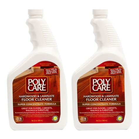 PolyCare Hardwood Floor Cleaner Super Concentrate - 32 Fl Oz (2 Pack ...