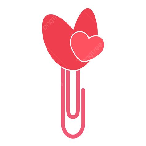 Cute Heart Paper Clips, Cute Clips, Paper Clip, Heart Clips PNG ...