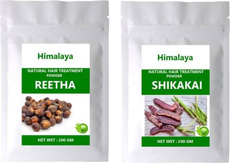 Himalaya Herbals NATURAL REETHA POWDER AND SHIKAKAI POWDER ( 200 GM ...