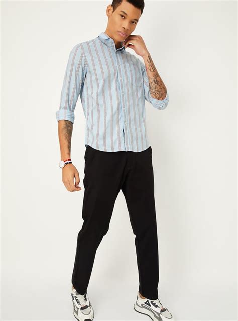 Buy Men Regular Fit Striped Casual Shirt Online at just Rs. 1049.0 ...