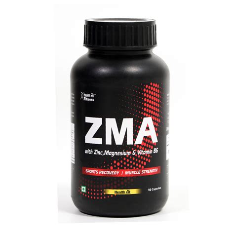 Healthvit ZMA ( Zinc, Magnesium, Vitamin B6), 90 Capsules Price, Uses ...