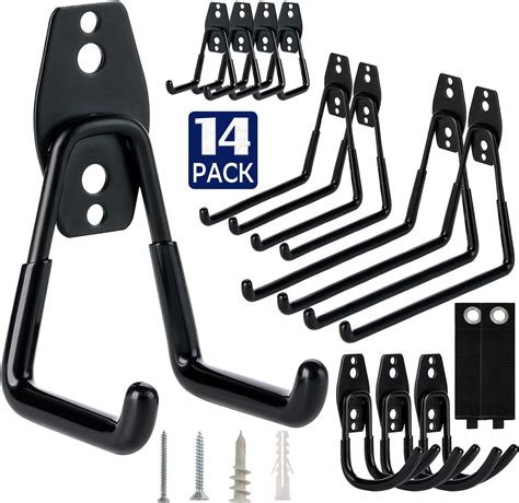 gamtrik 14-Pack Utility Garage Hooks for Hanging- Heavy Duty Garage ...
