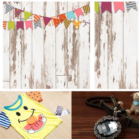 Buy Tebru Vintage Wood Grain Photography Backdrop Newborn Baby Photo ...