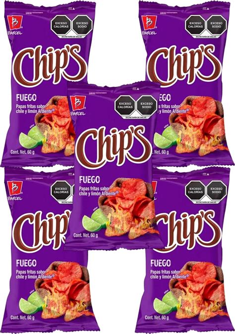 Amazon.com: Generic Chips Papas Fritas Fuego, Sabor a Chile y Limón ...