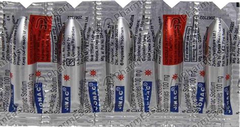 Buy Jonac 100 MG Rectal Suppository (5) Online at Flat 15% OFF | PharmEasy