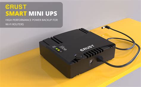 CRUST Smart Mini UPS for WiFi Router and Modem. Upto 4 Hours Power ...
