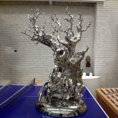不锈钢抽象水果树 生态园景观雕塑-宏通雕塑
