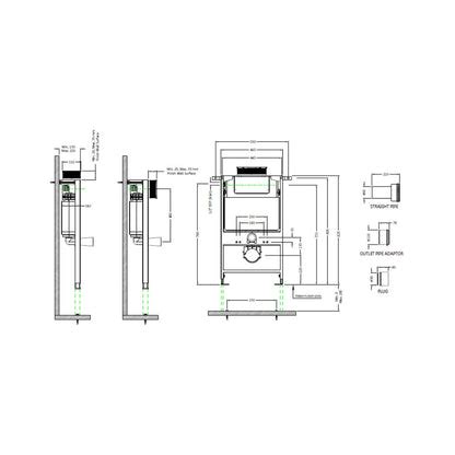 Jaquar Concealed Floor Mounted Cistern Full Frame JCS-WHT-2431FP ...