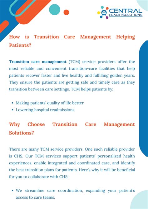 PPT - Transition Care Management: Helping Patients Transition to a New ...