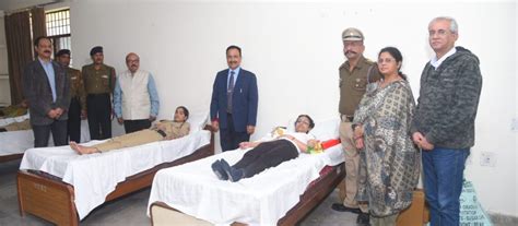 Blood donation camp organised by the the NCC unit of the university on ...