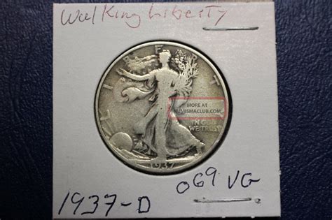 1937 - D 50c Walking Liberty Half Dollar Plus