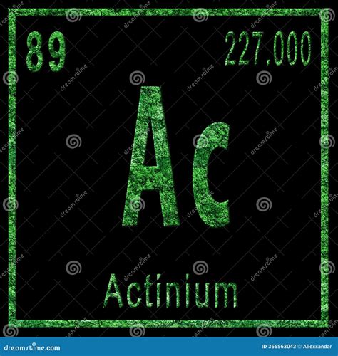 Actinium Chemical Element Of Mendeleev Periodic Table On Pink Background. Vector Illustration ...
