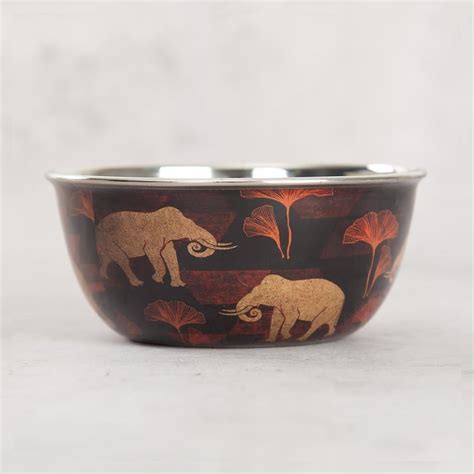 Buy INDIA CIRCUS Printed Gallant Tusker Steel Katori from India Circus ...