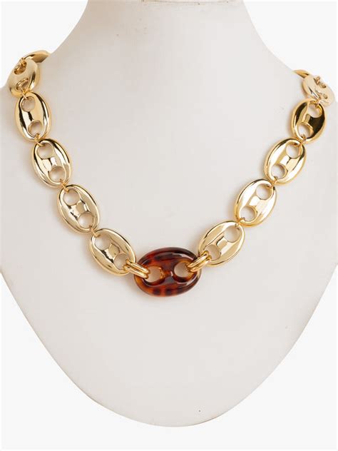 Chunky Chain Gold Necklace – KAZO