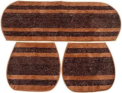 WashBerry Polyester Golden Striped Washable Car Seat Cover Non-Slip Mat ...