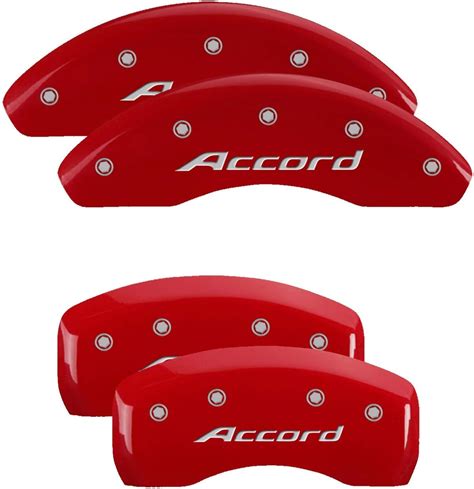 Buy MGP Caliper Covers 20225SACCRD Red Powder Coat Brake Covers Set of ...