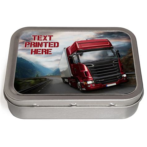 Personalised Lorry Tobacco Tin LB002 - Personalised Gift