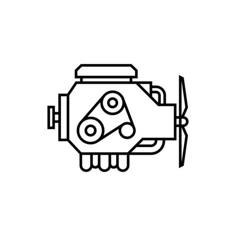 Image result for Engine Line Drawing